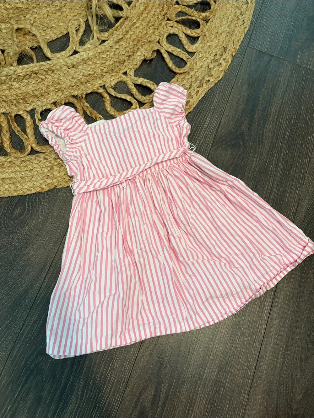 Ralph Lauren Pink and White Striped Sundress 18 Months